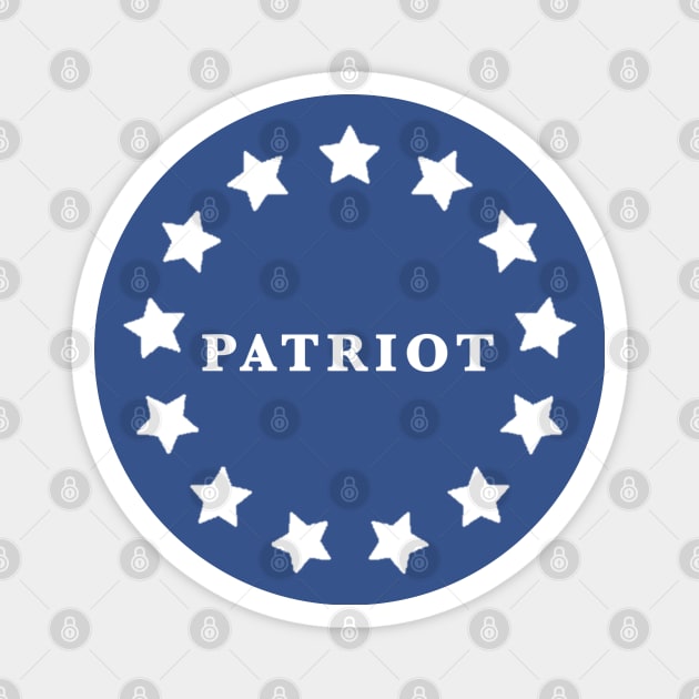 Patriot v. 3 (white font) Magnet by Aeriskate